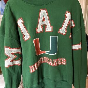 Hollister Green Miami Crewneck Sweater